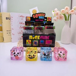 Maltose-shaped Water Cube Squishy Slow-Rebound Stress-Relief Toy Halloween Glitter Thermoplastic <b>Rubber</b> Maltose Candy Toy - Product Image 4