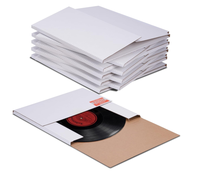 Boîte Impression Stock 32*32*2cm Vide Musique Dj Album Mailing Vidéo Carton Ondulé 12 pouces LP Vinyle Boîte De Rangement