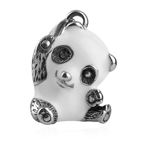 Dijes de Acero Inoxidable con Diseño de Panda en Plata Antigua, Personalizados de Fábrica, para Collares y Joyería Unisex, Gran Venta para Fiestas y Eventos - Product Image 6