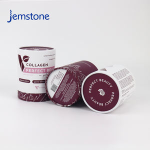 Wholesale Brown Supplement Capsule Paperboard Cylinder Food Grade Cardboard Collagen Powder Herbal Tea Paper Tube Packaging - Product Image 6