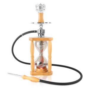 Chicha de luxe arabe durable en acier inoxydable avec lumière LED et finition miroir, livrée en coffret cadeau - Product Image 6