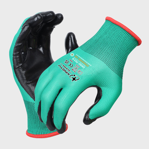 XINGYU-Guantes industriales de trabajo pesado de montaje de China para trabajo de cuero, guantes de trabajo recubiertos de nitrilo de seguridad impermeables - Product Image 1