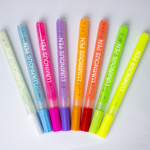 Bolígrafos de pintura acrílica fluorescente UV de neón personalizados, marcador de pintura luminoso <span class=keywords><strong>para</strong></span> pintura rupestre, taza, cerámica, vidrio y más - Product Image 4