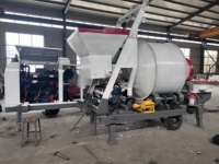 Pompe à ciment et mortier mobile tout-en-un diesel haute efficacité JOVE, alimentation directe usine, 2 m³/h, 100 m vertical, 300 m