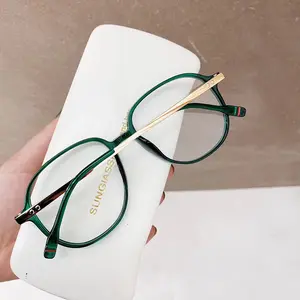 New Retro TR90 Phụ Nữ Quang Kính Khung Kính Mắt Rõ Ràng Lens Eyewear Khung Bán Buôn