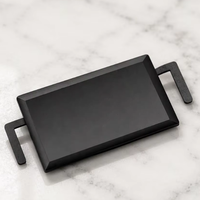 Plateau de cuisson rectangulaire en acier au carbone avec poignées, personnalisable avec logo, pour fours à pizza, idéal pour la cuisine et la cuisson en extérieur (vente en gros)