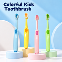 Brosse à dents manuelle pour enfants, poils ultra doux, poignée antidérapante, brosse à dents pour enfants pour le nettoyage buccal quotidien