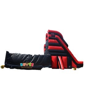 Venta caliente juegos de carnaval al aire libre PVC inflable caída libre doble truco salto con soplador para fiesta renntal y eventos - Product Image 1