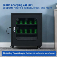 Armoire de recharge centralisée pour tablettes avec ports USB, casier de rangement pour salles de classe pour iPad, téléphones portables et tablettes