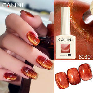 CANNI 뉴 9ML 고양이 눈 48 색 쉬머 벨벳 시리즈 젤 폴란드어 네일 바니시 핑크 플래닛 고양이 눈 시리즈 UV 젤 폴란드어 CPNP - Product Image 1