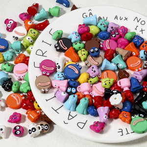 2025 nouveau fabricant en gros dessin animé animaux yeux 3D perles acryliques en trois dimensions collier bijoux Bracelet Bracelet perles - Product Image 3