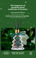 Noël sans flamme Reed diffuseur ensembles aromathérapie huile essentielle boîte-cadeau décor à la maison pour l'atmosphère de noël chambre