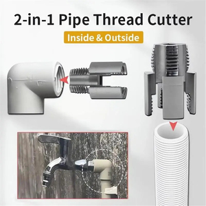 4-Point 6 Point Water Pipe Inner Outer Drill Bit for Hand Drill PPR PPE Pipe Threader Maker Kit Universal Detachable Pipe - Product Image 6