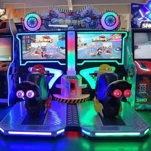 TIOWAY Machine de jeu vidéo de course moto double haute qualité, machine d'arcade de course automobile - Product Image 4