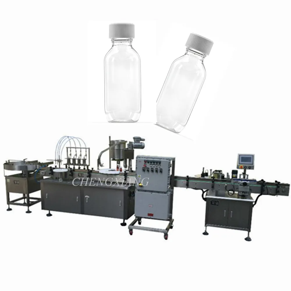 Hot sell automatic alcohol bottling line glass bottle spirits liquid filling machine 100ml
