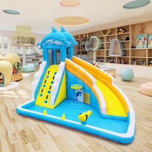 Châteaux gonflables pour enfants Hikeon, mini-parc <span class=keywords><strong>de</strong></span> <span class=keywords><strong>jeux</strong></span> à domicile, trampolines, installations aquatiques, château gonflable avec toboggans, mini-sautoirs - Product Image 5
