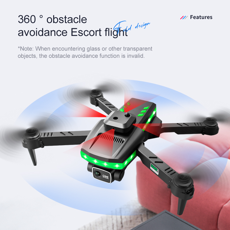 S165 Max - Mini Drone FPV avec double caméra, gyroscope, cascadeur de poche, mot S165 Max - Mini Drone FPV avec double caméra, gyroscope, cascadeur de poche, mot