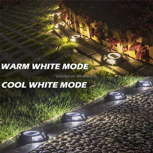 Luz Solar Led <span class=keywords><strong>para</strong></span> exteriores IP68, lámpara de jardín, cubierta de escalera, suelo impermeable, camino de entrada, muelle de patio, marcadores de carretera, luces de perno solares - Product Image 6