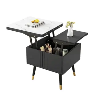 modern metal smart marble industrial adjustable small homemade nordic luxury wood coffee table