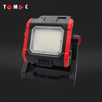 TOMAC Professional 35W 4000Lm Lampe de travail LED compatible avec plusieurs batteries pour Makita DeWalt Milwaukee Bosch Metabo Stanley Battery