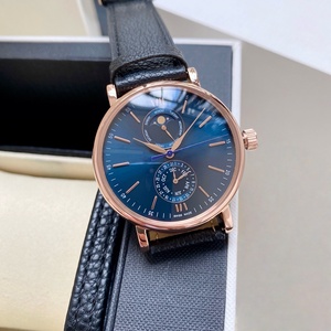 Montres mécaniques à phases lunaires les plus vendues avec un design tendance, cadran bleu de haute qualité et boîtier doré - Product Image 4