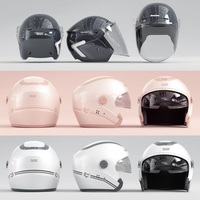 Casques de moto homologués 3C, protection UV, demi-casques ouverts, casques intégraux avec double visière