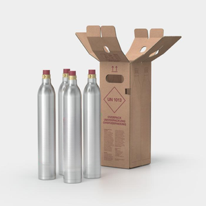 <span class=keywords><strong>Bouteille</strong></span> de gaz CO2 de qualité alimentaire 99,99 % 425 g, cylindre en aluminium de 0,6 L avec raccord à vis et valve <span class=keywords><strong>SodaStream</strong></span> à connexion rapide rose - Product Image 5