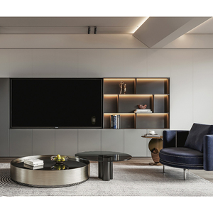 Meubles de chambre à coucher de luxe modernes de première qualité pour penthouse, ensemble complet de chambre à coucher pour hôtel 5 étoiles avec lit king size - Product Image 2