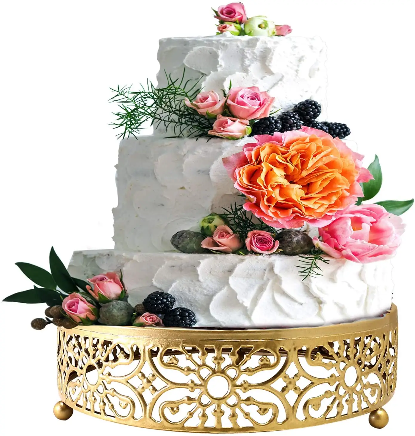 Soportes modernos para pastel de boda, soportes para galletas, magdalenas, postres, soporte para tartas para fiesta, color dorado, 10 pulgadas