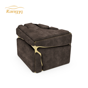 Luxury Leather Bed Stand Villa Designer Bedroom Side Home Irregular <strong>Stool</strong> Master Bedroom Creativity <strong>Bedside</strong> <strong>Table</strong> - Product Image 1