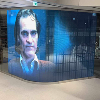 Haute luminosité Transparent verre LED affichage extérieur intérieur rideau fenêtre verre publicité commerciale numérique Pantalla LED