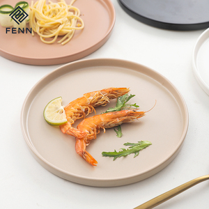 <span class=keywords><strong>Platos</strong></span> <span class=keywords><strong>de</strong></span> Cena <span class=keywords><strong>de</strong></span> Cerámica Redondos FENN <span class=keywords><strong>de</strong></span> 8 Pulgadas con Esmalte Mate en Varios <span class=keywords><strong>Colores</strong></span> para Restaurantes o Bodas - Product Image 1