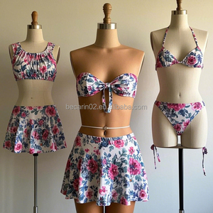 OEM nuovissimi costumi da bagno stampa popolare BIKINI set 3 pezzi di personalizzazione vari stile TOP BIKINI in basso tessuto ad asciugatura rapida - Product Image 2