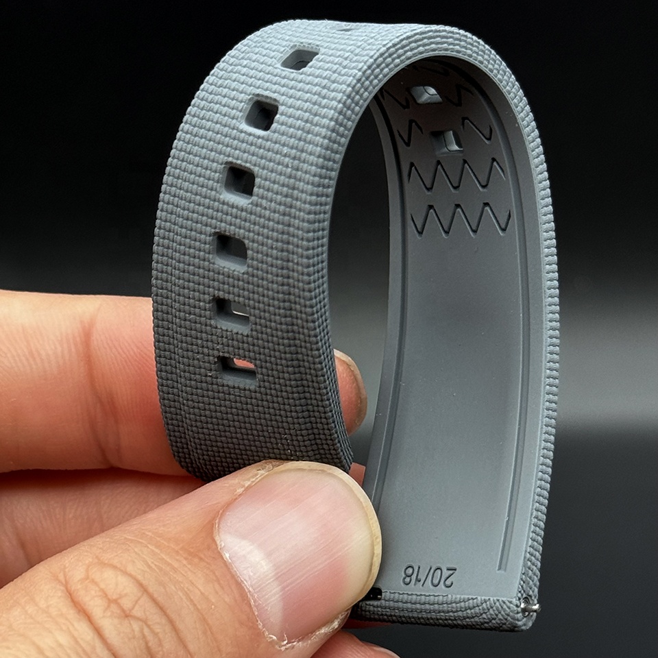 20mm 21mm 22mm Fluorine Rubber Watch Band Durable Waterproof FKM Strap for Men Colorful Replacement Watchband Sport Watch Strap