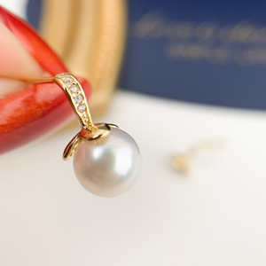 Accessoires en argent S925 pour la création de bijoux, magnifique support vide pour boucles d'oreilles avec perles rondes de 7 à 9 mm, kit d'accessoires 20876 - Product Image 1