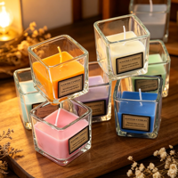 Bougie aromathérapeutique en cire de soja, parfumée de luxe, faite à la main, naturelle, biologique, non toxique, pour la décoration de la maison et les fêtes