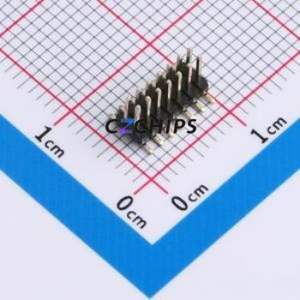 HX PZ1.27-2x7P TP Pin Header SMD,P=1.27mm Connector ( Pin Structure: 2x7P )( Pitch: 1.27mm )( Row Spacing: 1.27mm ) - Product Image 1