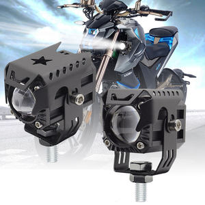 ไฟตัดหมอกหน้ารถมอเตอร์ไซค์ LED สีขาวเหลือง ระบบไฟสปอร์ตไลท์ อุปกรณ์เสริมสำหรับรถออฟโรด รถบรรทุก 4x4 4WD - Product Image 6