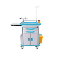 Carrito de Emergencia para Hospital y Clínica 750*480*920mm con 2 puertas y 2 cajones