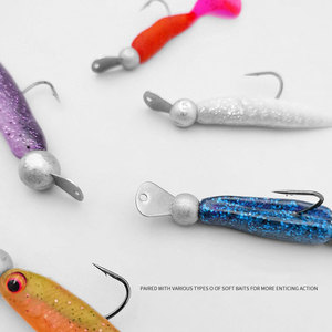 Testa di Jig Minnow con Labbro Oscillante, Amo <span class=keywords><strong>da</strong></span> <span class=keywords><strong>Pesca</strong></span> per Lanci Lunghi, Testa di Jig con Labbro per <span class=keywords><strong>Pesca</strong></span> al Bass, Pesce Mandarino, Topmouth Culter, Esche Morbide - Product Image 3