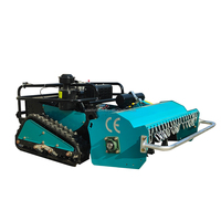 En Stock Livraison Rapide Tondeuse Broyeuse à Fléaux Autoportée Zéro Turn sur Chenilles Télécommandée 800mm 1000mm pour Pelouse à Vendre