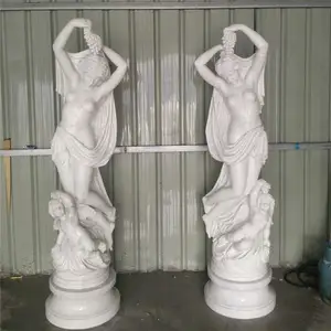 Marmeren Stenen Sculptuur Beroemde Dign Hand Gesneden Wit Marmeren Stenen Beeld Te Koop