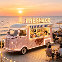 Remorque alimentaire personnalisée pour crème glacée avec vitrine à gelato pour les boutiques de gelato artisanales et la vente mobile de desserts