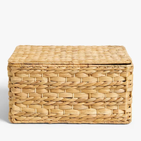 Cesto de Rattan Artesanal Certificado LFGB Estilo Designer para Decoração de Casa, Cesto de Armazenamento de Bambu com Tolerância de ±1mm, Atacado