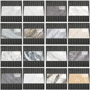 Foshan prix usine carrelage colombie blanc pierre frittée utilisé pour les murs de fond de télévision revêtement de surface supérieure de meubles - Product Image 6