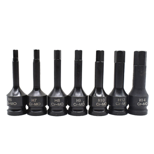 1/2 Set di prese di impatto Torx con connettore quadrato personalizzabile OEM punta per cacciavite per <span class=keywords><strong>H4</strong></span>-H21mm a cricchetto/elettrico/chiave inglese - Product Image 1