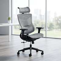 Chaise de bureau ergonomique à dossier haut en maille, avec accoudoirs 3D réglables, pivotante et confortable, pour usage professionnel en entreprise (vente en gros)