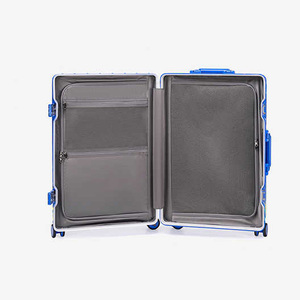 GEMULIN, equipaje con estampado único personalizado, dibujo <span class=keywords><strong>de</strong></span> color azul personalizado, Maleta <span class=keywords><strong>de</strong></span> <span class=keywords><strong>viaje</strong></span>, gran capacidad, juego <span class=keywords><strong>de</strong></span> alta calidad, 4 piezas - Product Image 5