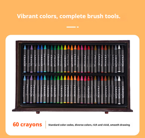 Caja <span class=keywords><strong>de</strong></span> Madera Resistente para Niños, Útiles Escolares <span class=keywords><strong>de</strong></span> Arte, 140 Piezas, Juego <span class=keywords><strong>de</strong></span> Pinceles, Juego <span class=keywords><strong>de</strong></span> <span class=keywords><strong>Pintura</strong></span> <span class=keywords><strong>de</strong></span> Acuarela, Juego <span class=keywords><strong>de</strong></span> Dibujo - Product Image 4