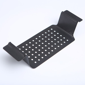 Rectangular Non Stick <b>Grill</b> <b>Pan</b> With Holes Double Handles Baking Tool Carbon Steel <b>Oven</b> Safe Cake Tools - Product Image 3